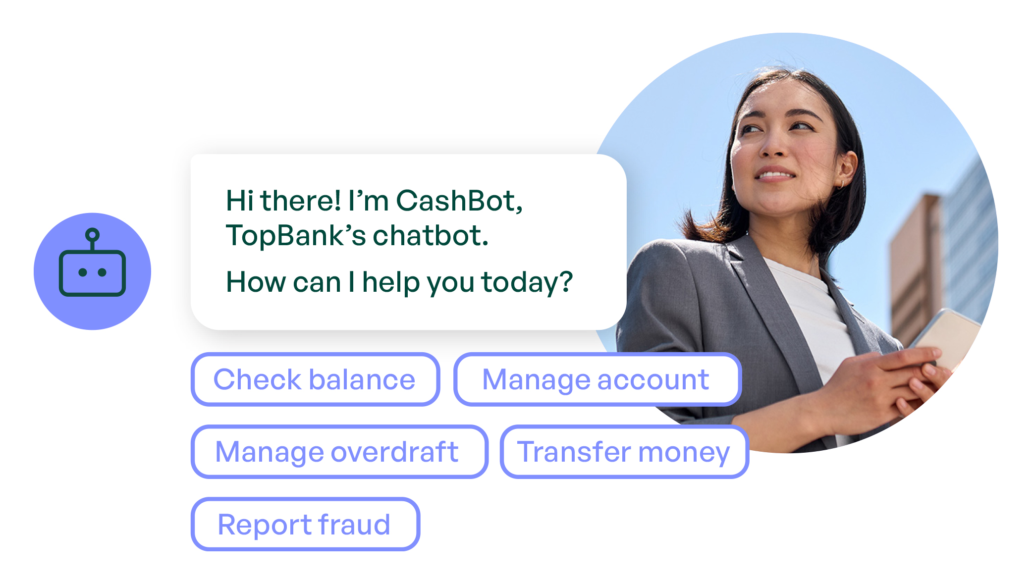 banking chatbot messages example